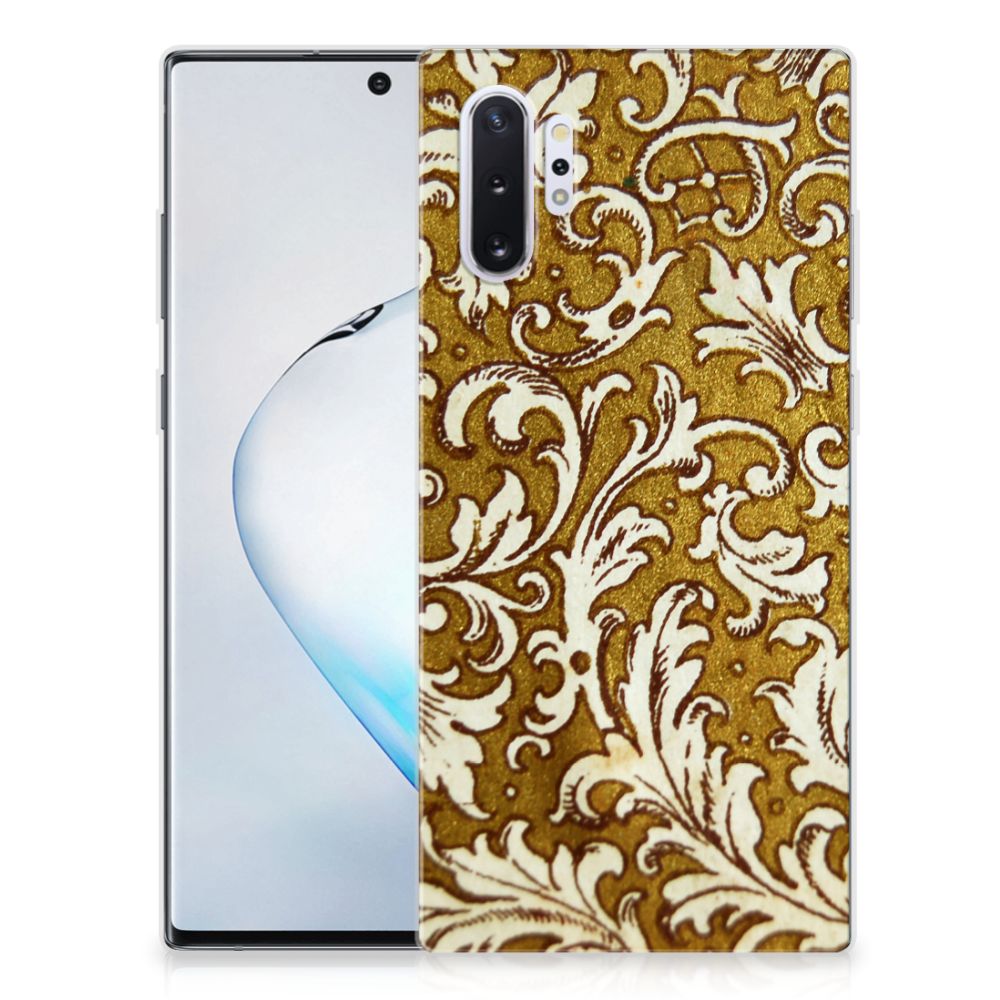 Siliconen Hoesje Samsung Galaxy Note 10 Plus Barok Goud