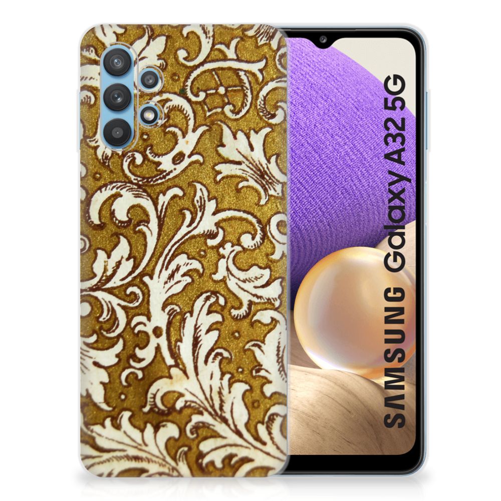 Siliconen Hoesje Samsung Galaxy A32 5G Barok Goud