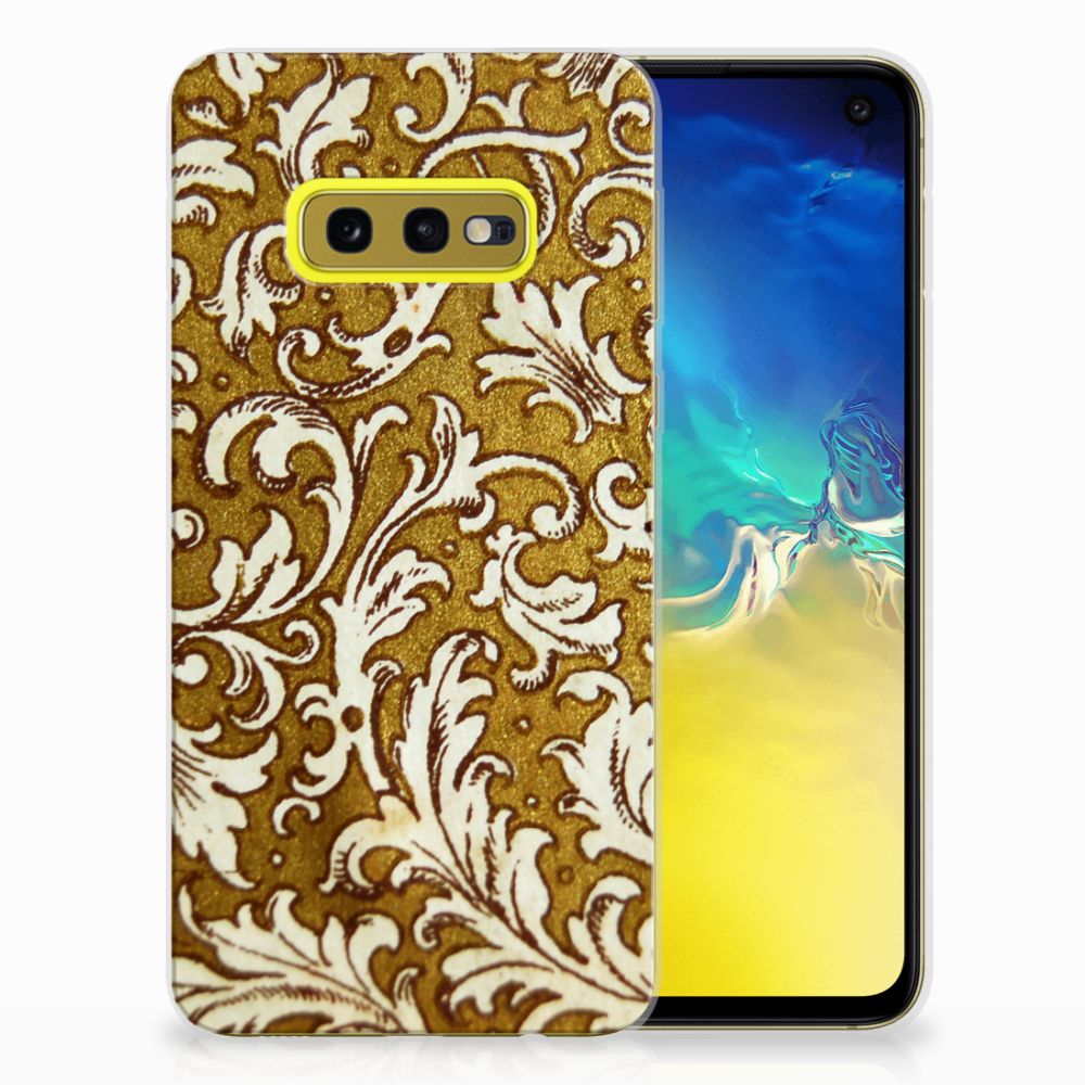Siliconen Hoesje Samsung Galaxy S10e Barok Goud