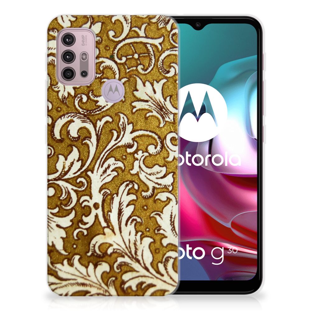 Siliconen Hoesje Motorola Moto G30 | G10 Barok Goud