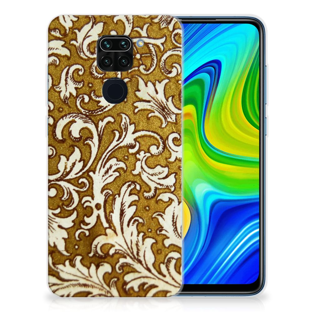 Siliconen Hoesje Xiaomi Redmi Note9 Barok Goud