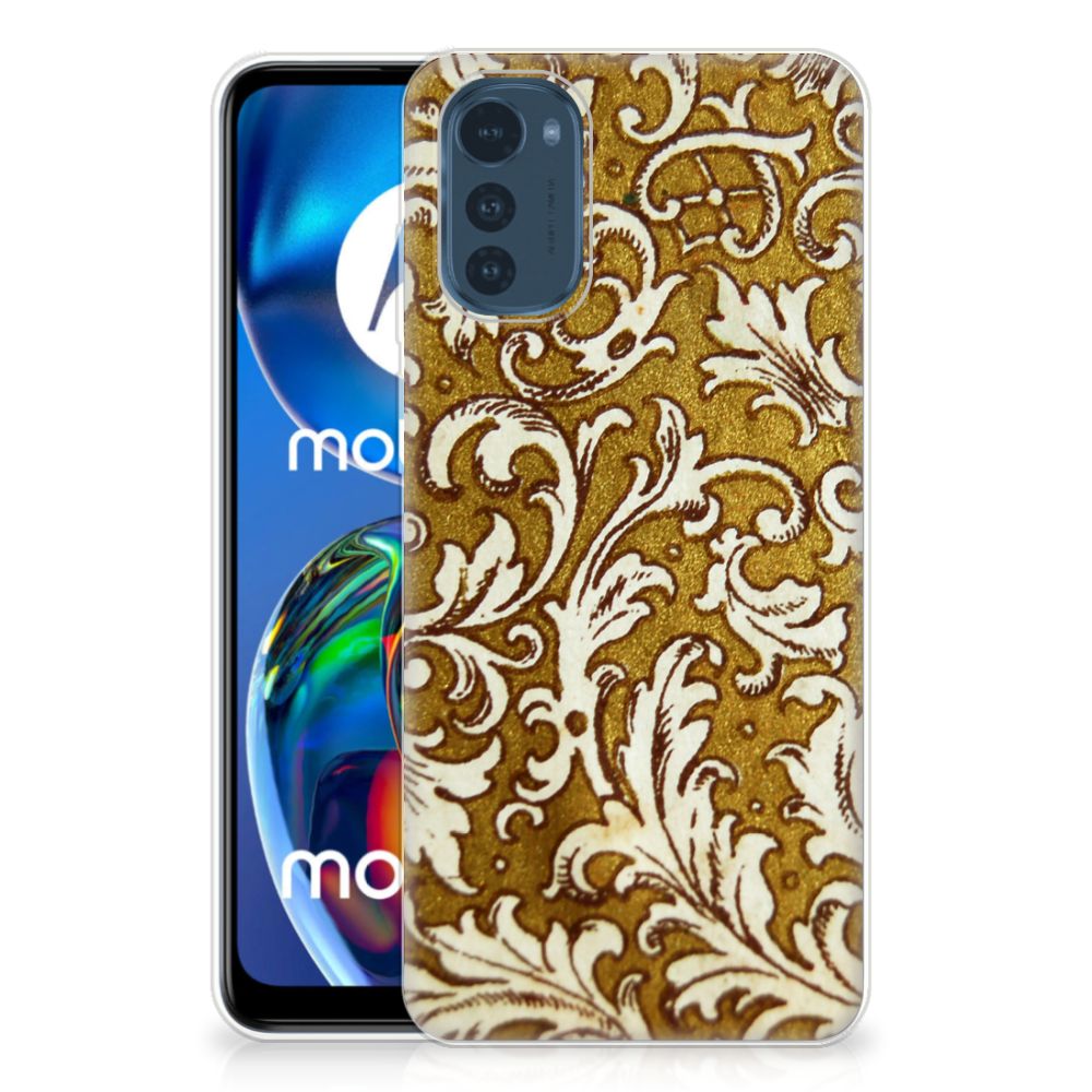 Siliconen Hoesje Motorola Moto E32/E32s Barok Goud