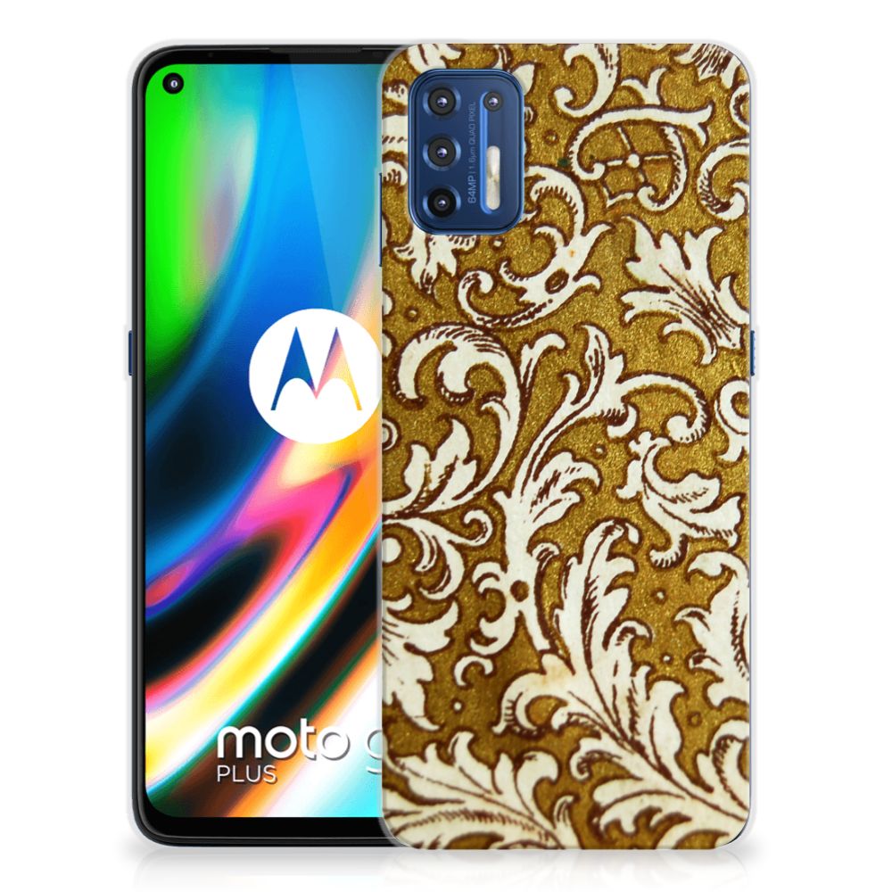 Siliconen Hoesje Motorola Moto G9 Plus Barok Goud