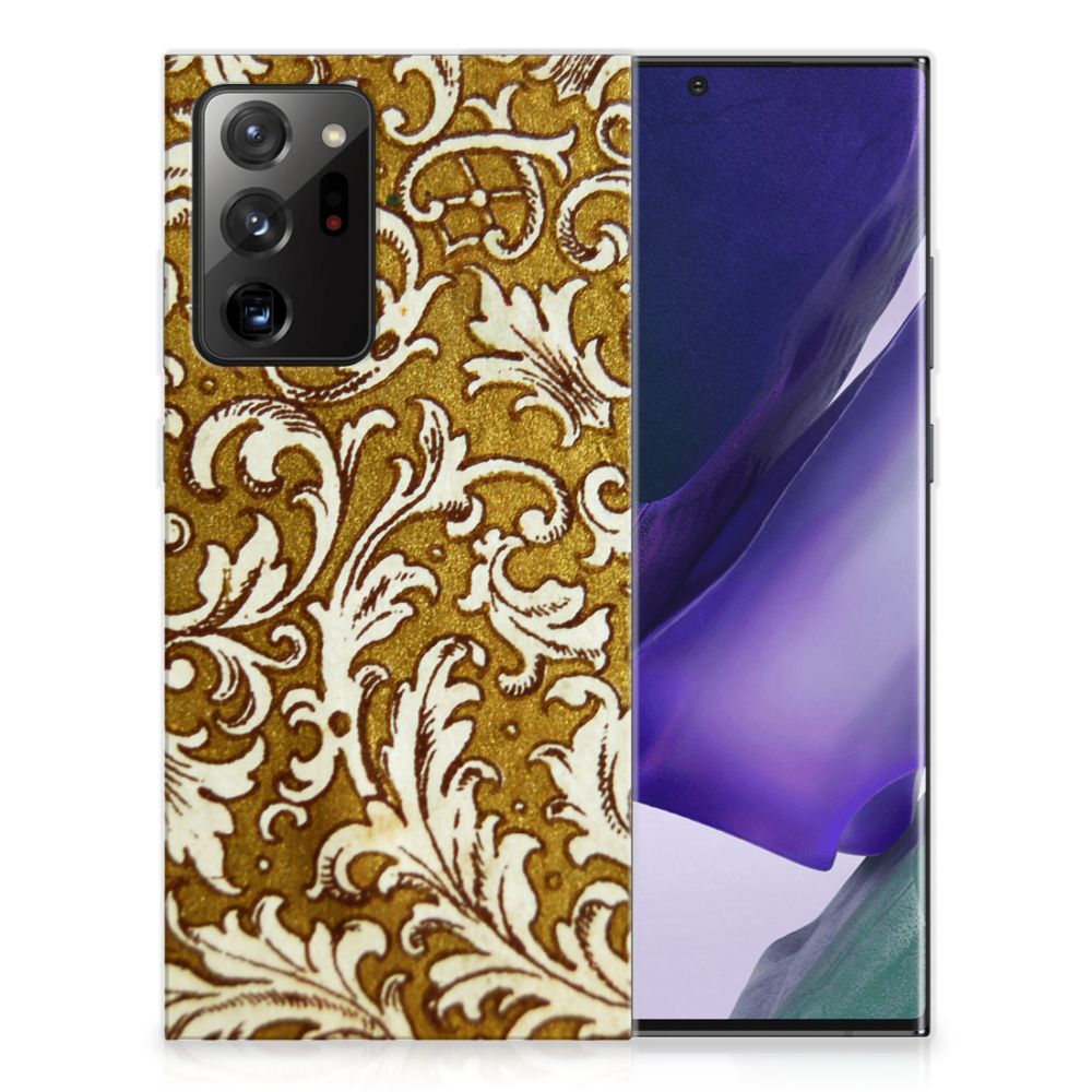 Siliconen Hoesje Samsung Galaxy Note20 Ultra Barok Goud