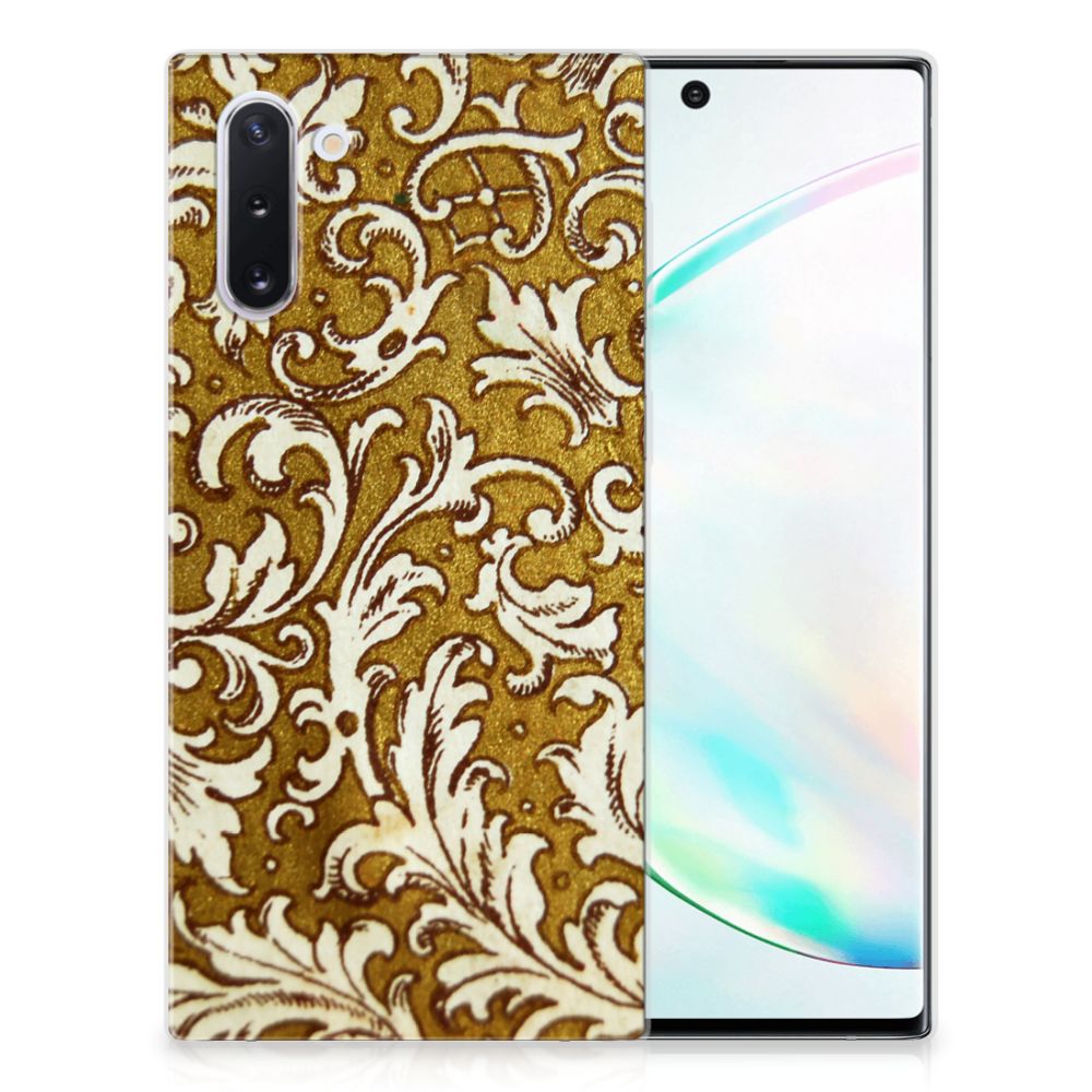 Siliconen Hoesje Samsung Galaxy Note 10 Barok Goud