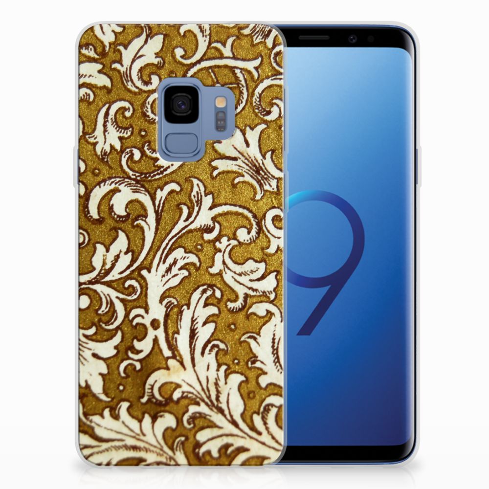 Siliconen Hoesje Samsung Galaxy S9 Barok Goud