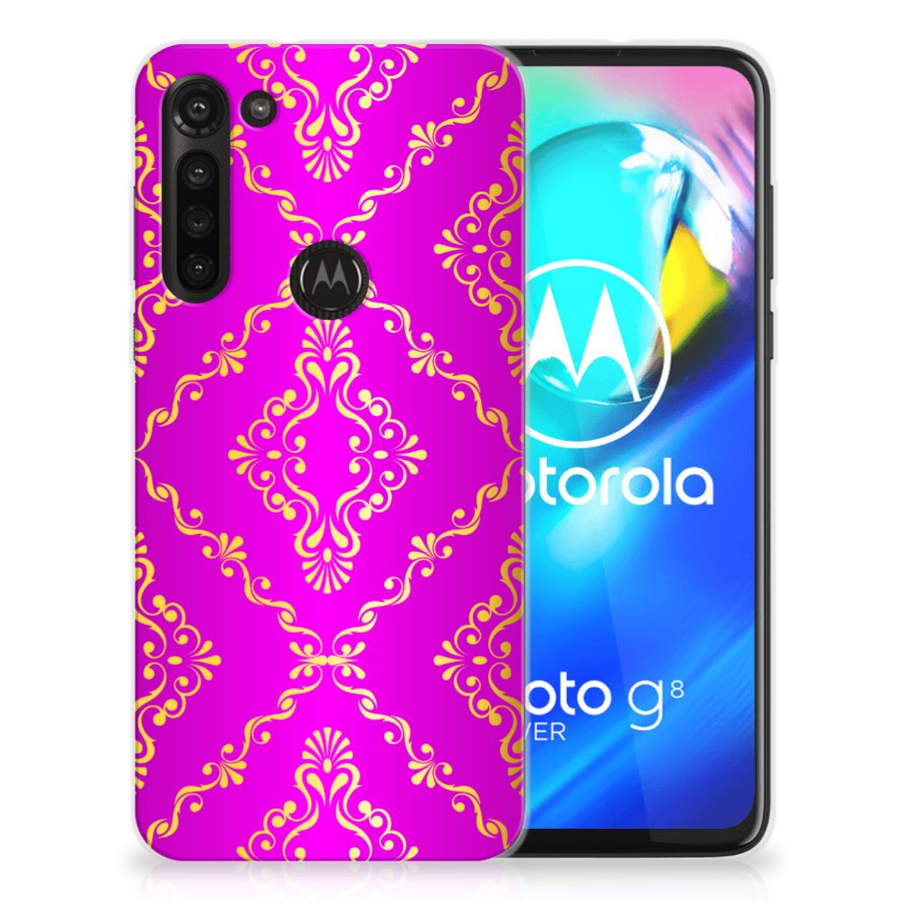 Siliconen Hoesje Motorola Moto G8 Power Barok Roze