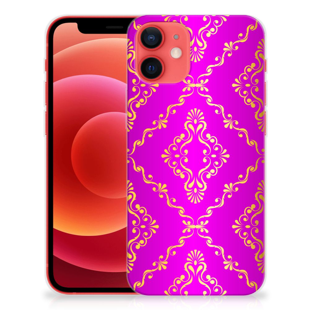 Siliconen Hoesje iPhone 12 Mini Barok Roze