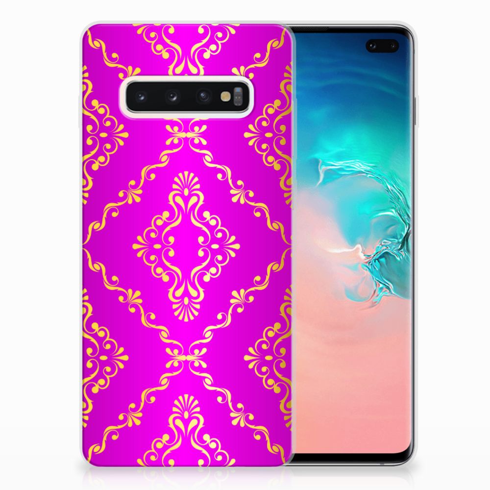 Siliconen Hoesje Samsung Galaxy S10 Plus Barok Roze