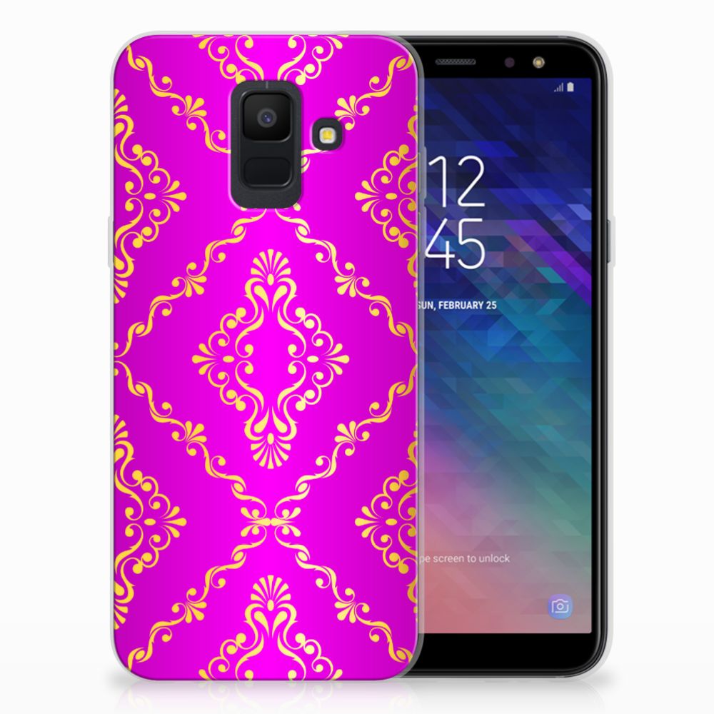 Siliconen Hoesje Samsung Galaxy A6 (2018) Barok Roze