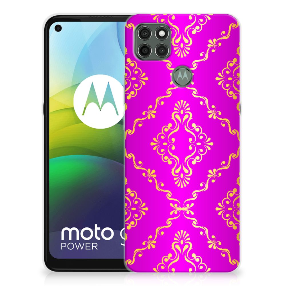 Siliconen Hoesje Motorola Moto G9 Power Barok Roze