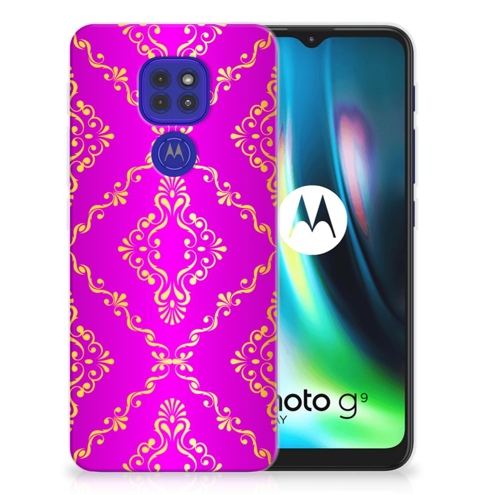 Siliconen Hoesje Motorola Moto G9 Play | E7 Plus Barok Roze