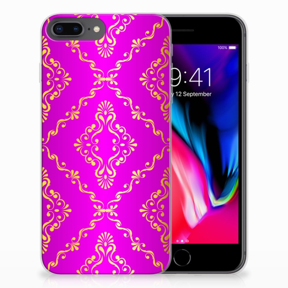 Siliconen Hoesje Apple iPhone 7 Plus | 8 Plus Barok Roze