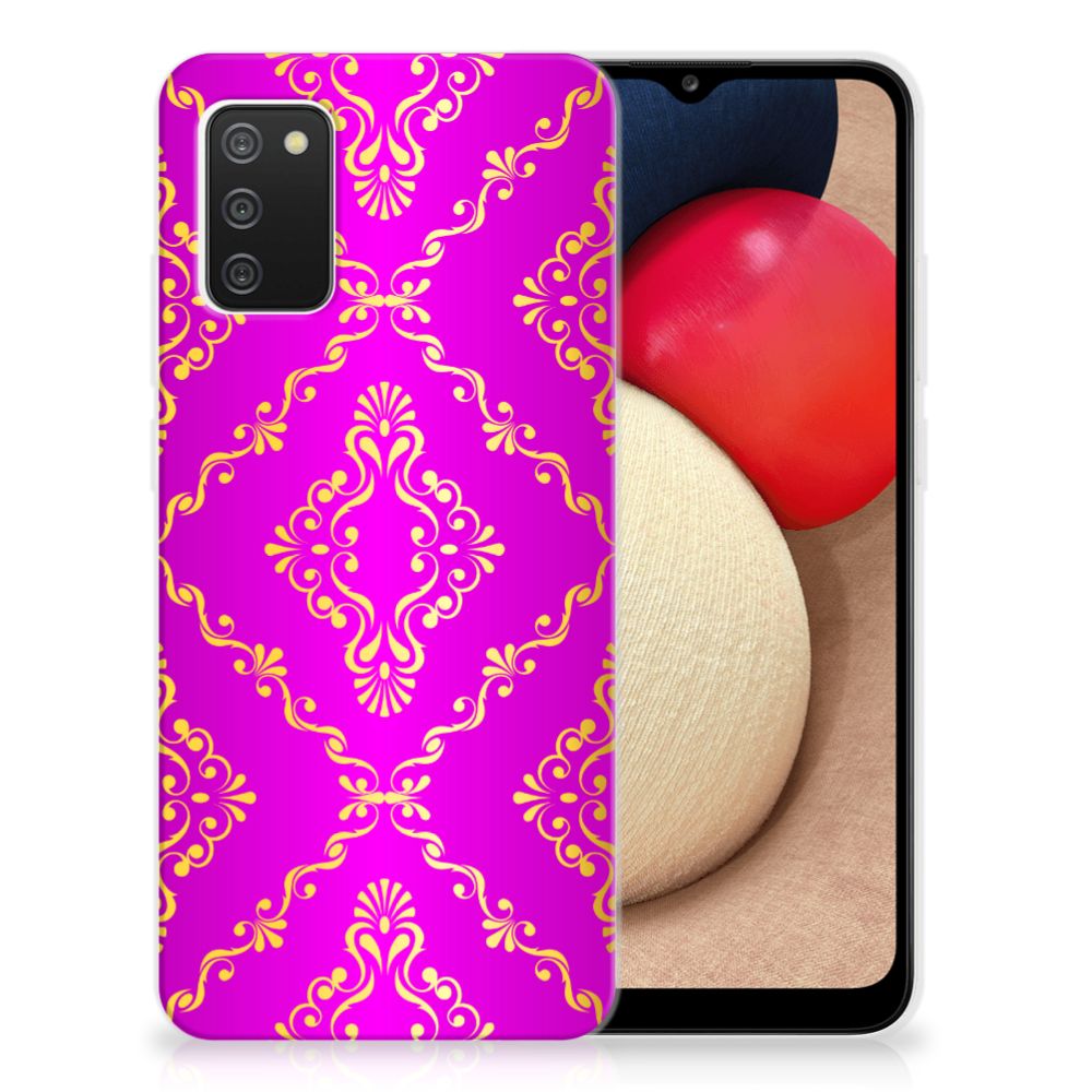 Siliconen Hoesje Samsung Galaxy A02s Barok Roze