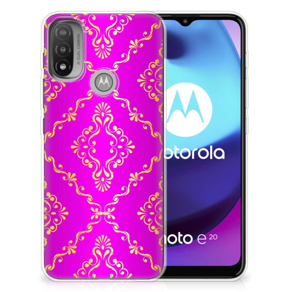 Siliconen Hoesje Motorola Moto E20 | E40 Barok Roze