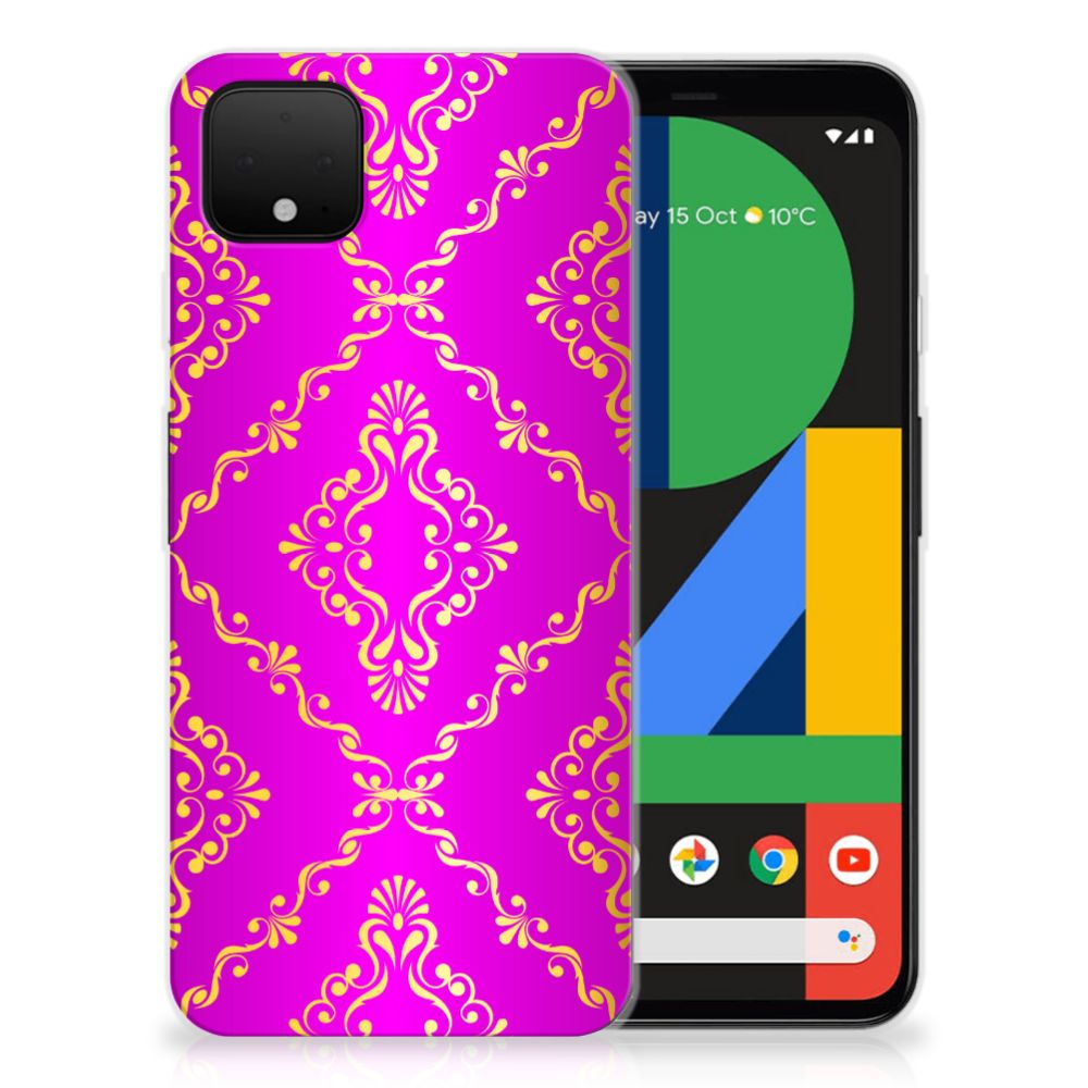 Siliconen Hoesje Google Pixel 4 XL Barok Roze