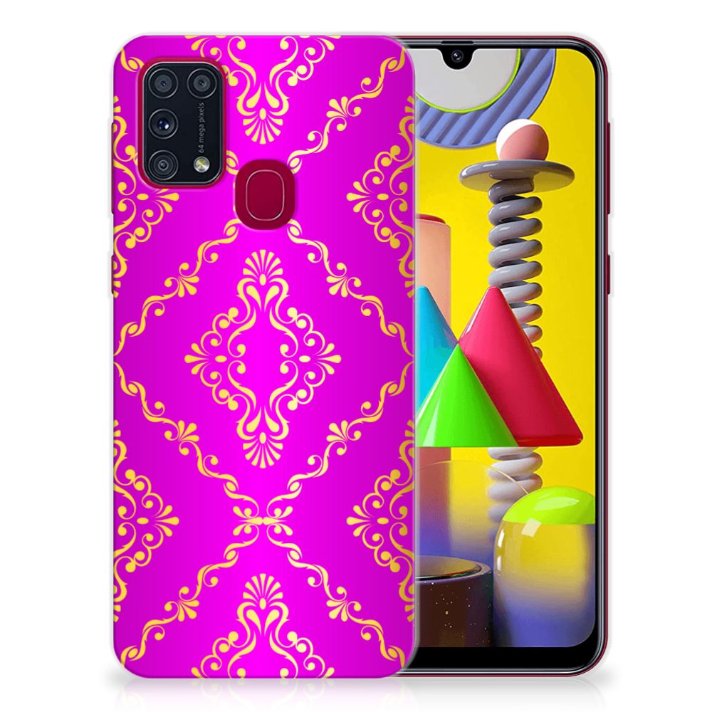 Siliconen Hoesje Samsung Galaxy M31 Barok Roze
