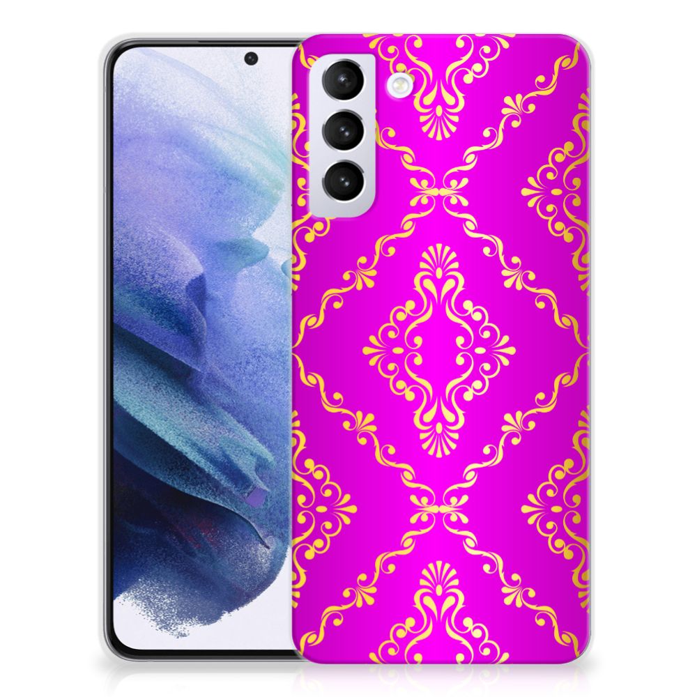 Siliconen Hoesje Samsung Galaxy S21 Plus Barok Roze