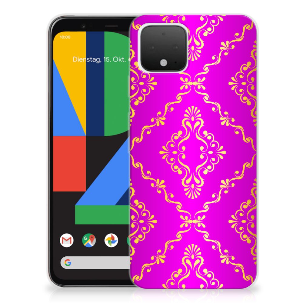 Siliconen Hoesje Google Pixel 4 Barok Roze