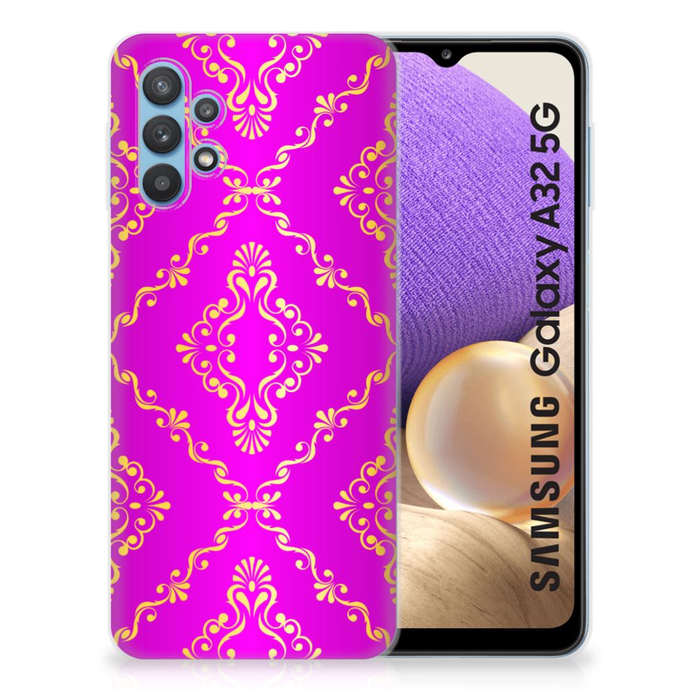 Siliconen Hoesje Samsung Galaxy A32 5G Barok Roze
