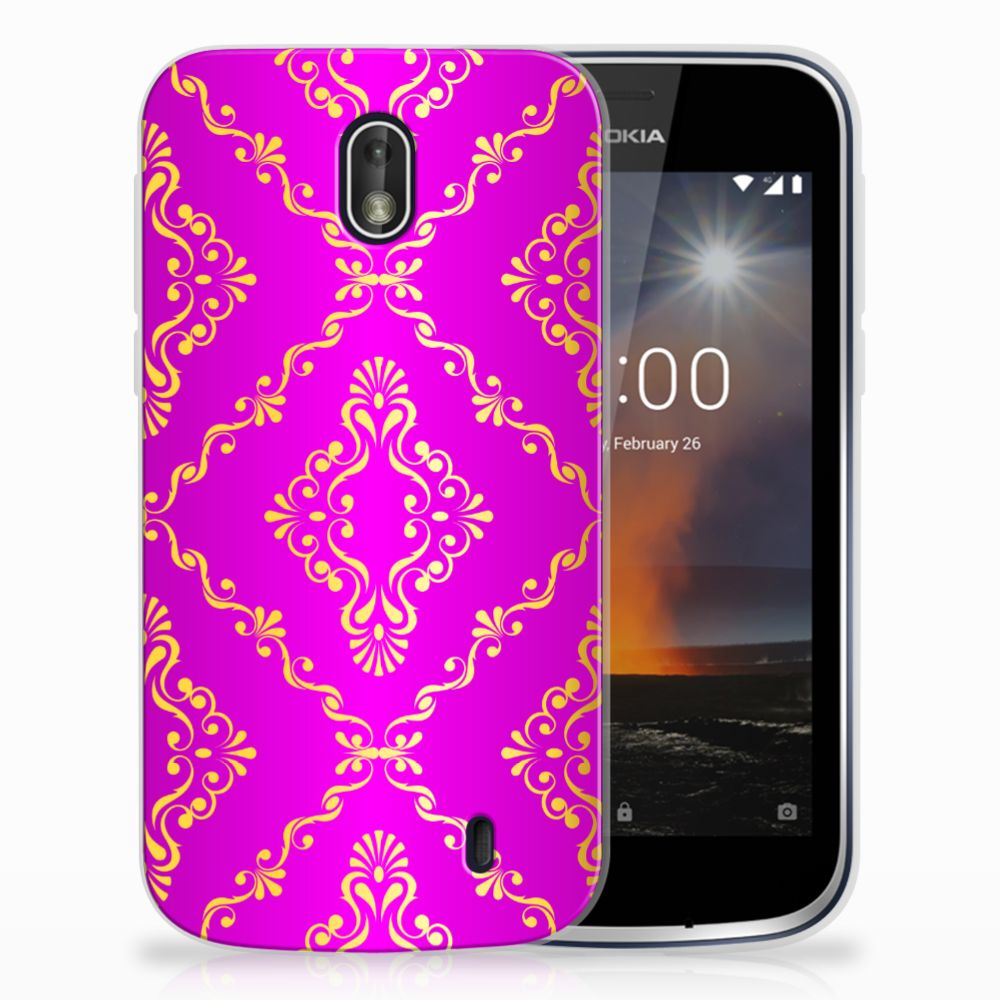 Siliconen Hoesje Nokia 1 Barok Roze