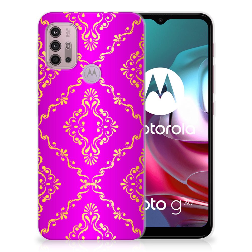 Siliconen Hoesje Motorola Moto G30 | G10 Barok Roze