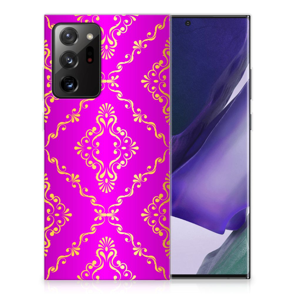 Siliconen Hoesje Samsung Galaxy Note20 Ultra Barok Roze