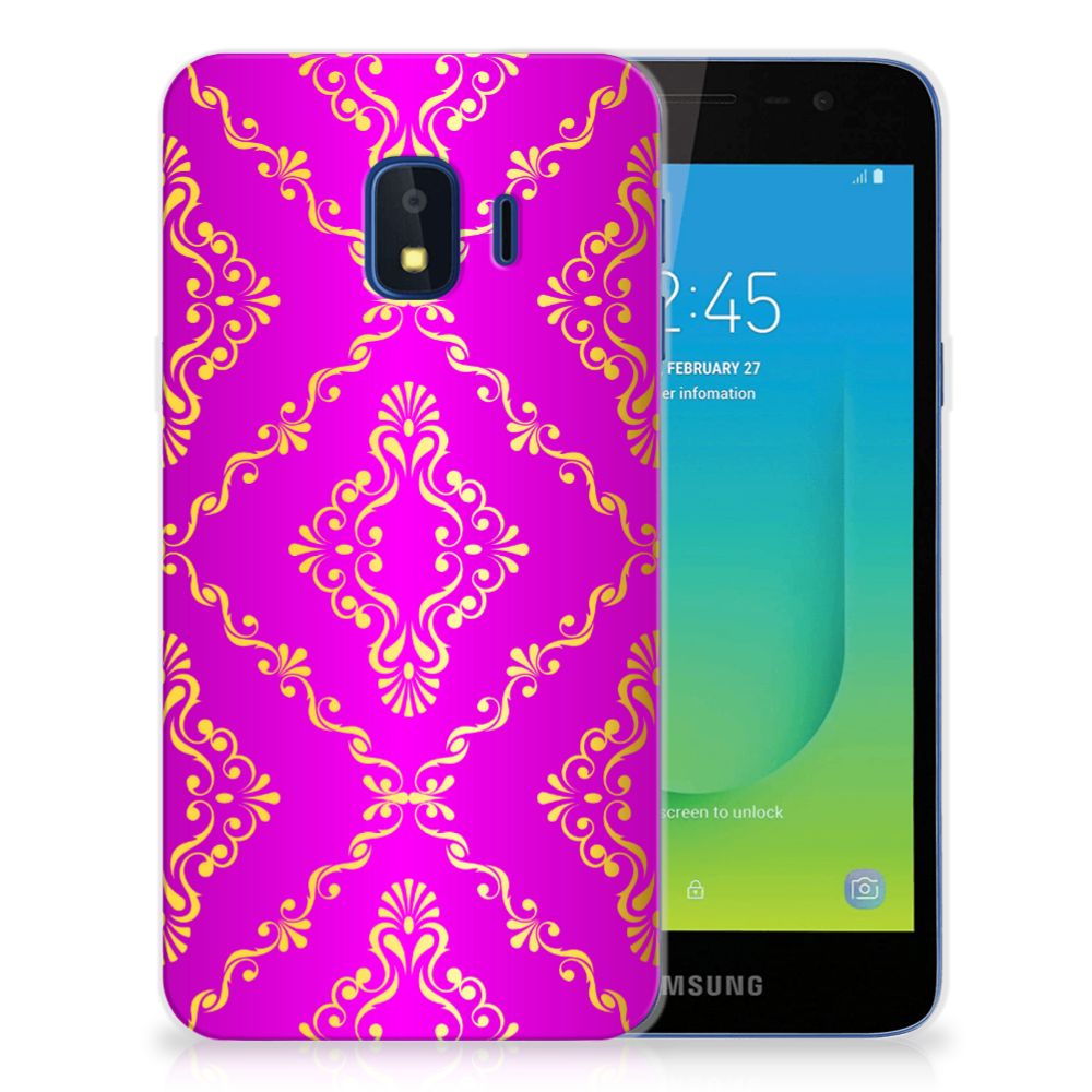 Siliconen Hoesje Samsung Galaxy J2 Core Barok Roze