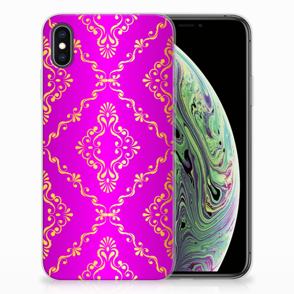 Apple iPhone Xs Max Uniek TPU Hoesje Barok Roze