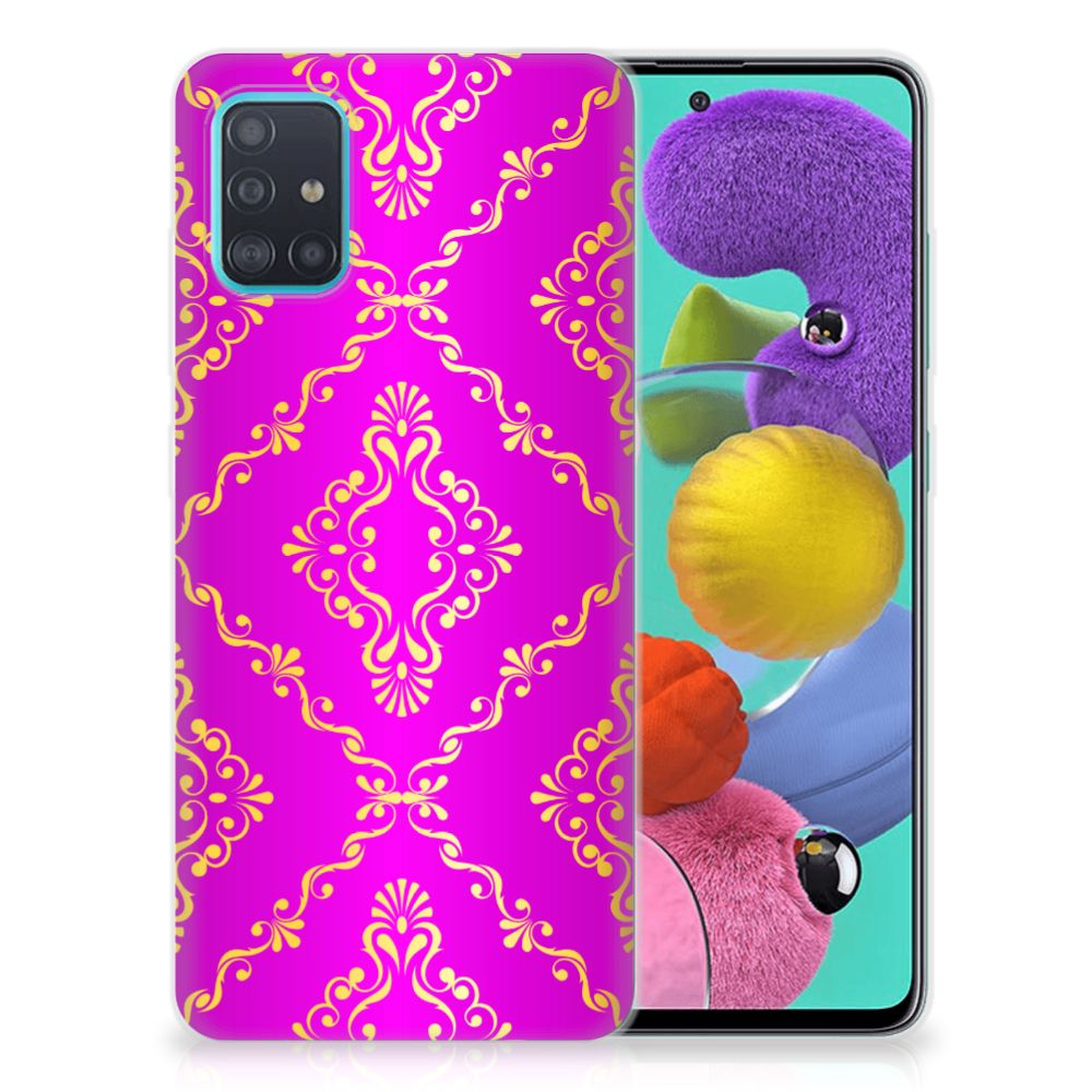 Siliconen Hoesje Samsung Galaxy A51 Barok Roze