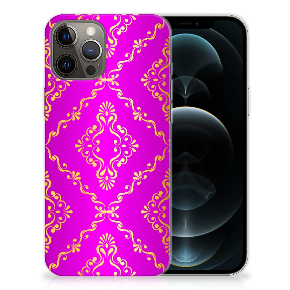Siliconen Hoesje iPhone 12 Pro Max Barok Roze