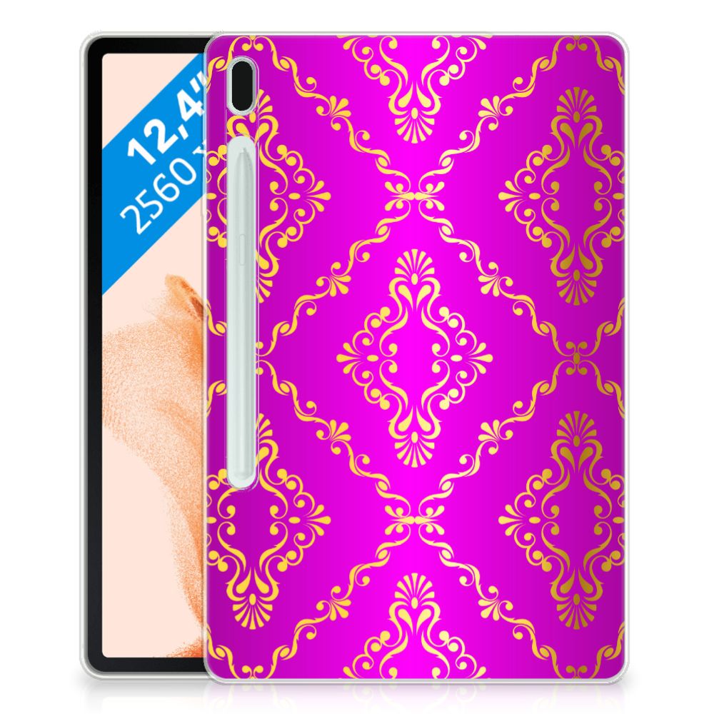 TPU Case Samsung Galaxy Tab S7FE Barok Roze