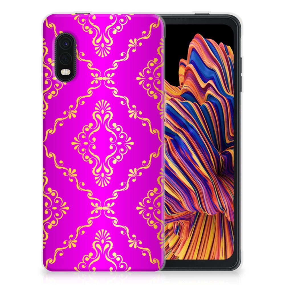 Siliconen Hoesje Samsung Xcover Pro Barok Roze