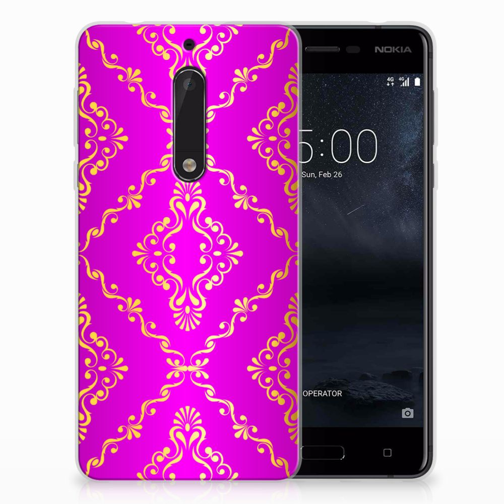 Nokia 5 Uniek TPU Hoesje Barok Roze