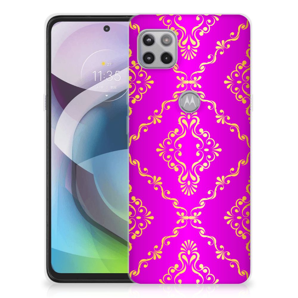 Siliconen Hoesje Motorola Moto G 5G Barok Roze