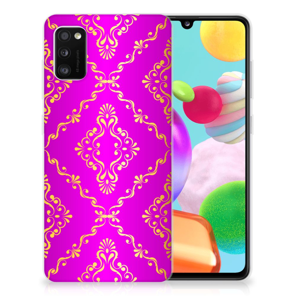 Siliconen Hoesje Samsung Galaxy A41 Barok Roze