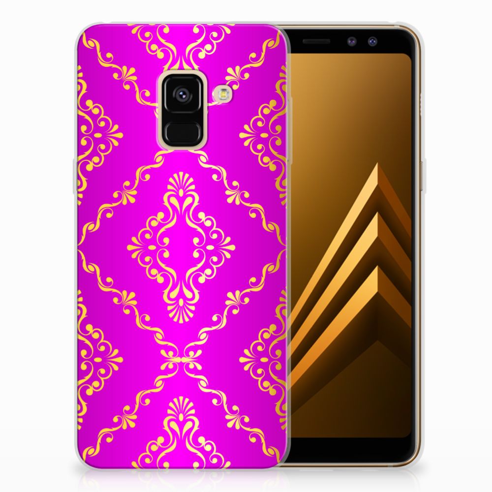Siliconen Hoesje Samsung Galaxy A8 (2018) Barok Roze