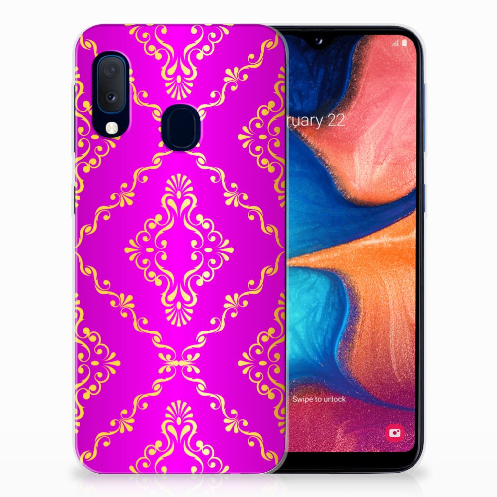 Siliconen Hoesje Samsung Galaxy A20e Barok Roze