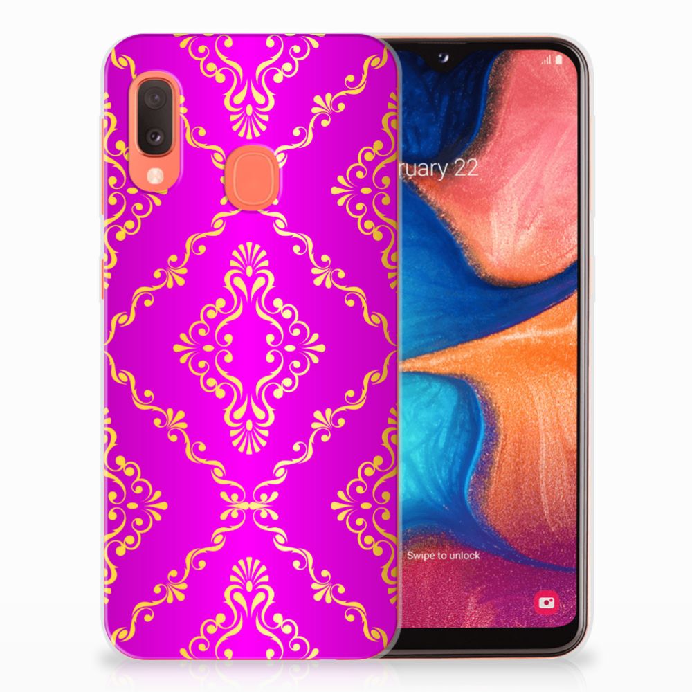Siliconen Hoesje Samsung Galaxy A20e Barok Roze