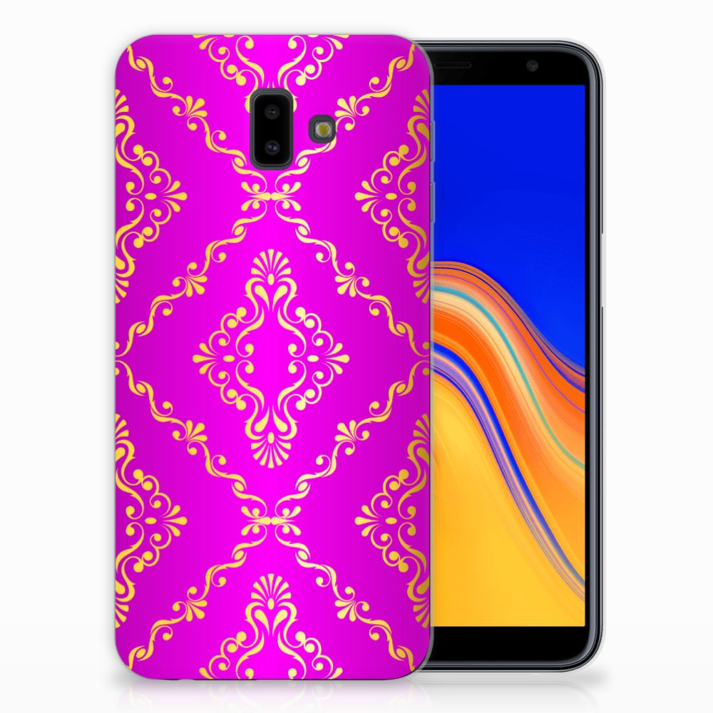 Siliconen Hoesje Samsung Galaxy J6 Plus (2018) Barok Roze