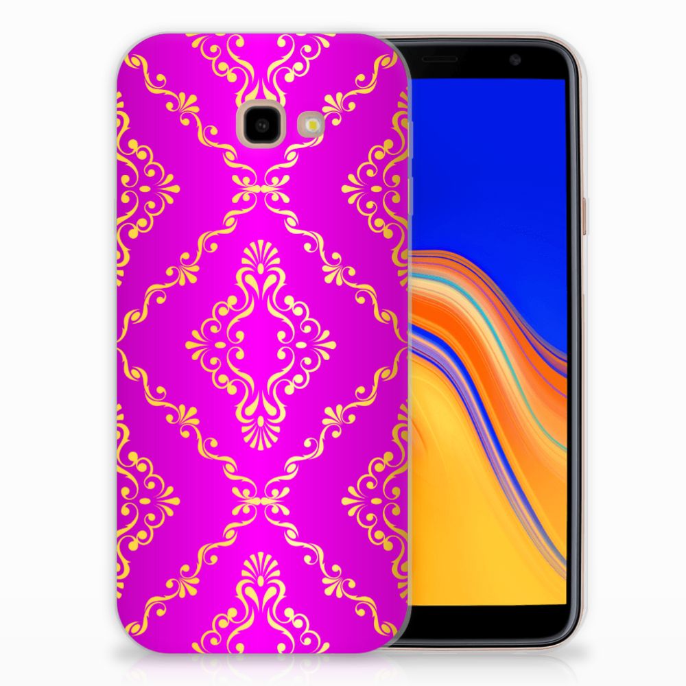 Siliconen Hoesje Samsung Galaxy J4 Plus (2018) Barok Roze