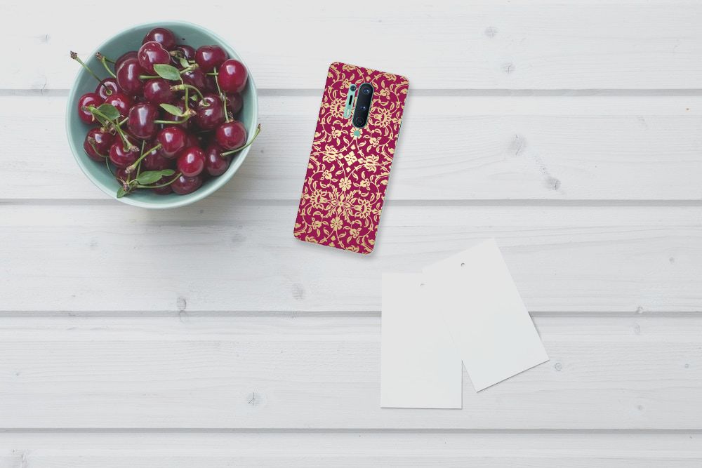 Siliconen Hoesje OnePlus 8 Pro Barok Pink