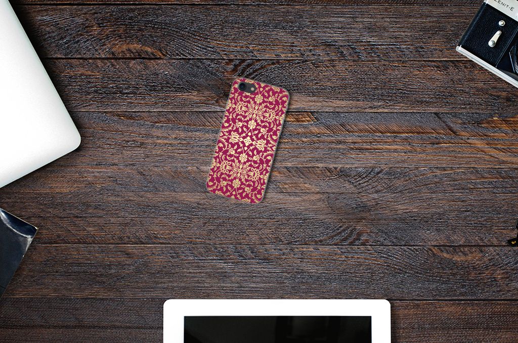 Siliconen Hoesje iPhone SE 2022 | SE 2020 | 8 | 7 Barok Pink