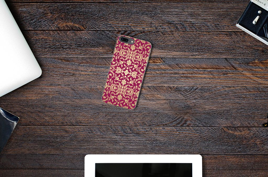 Siliconen Hoesje Apple iPhone 7 Plus | 8 Plus Barok Pink