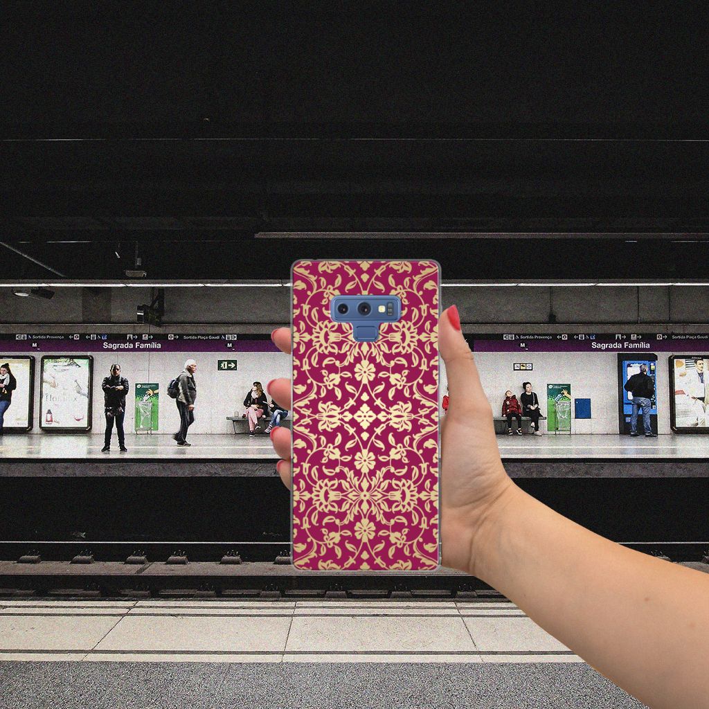 Siliconen Hoesje Samsung Galaxy Note 9 Barok Pink