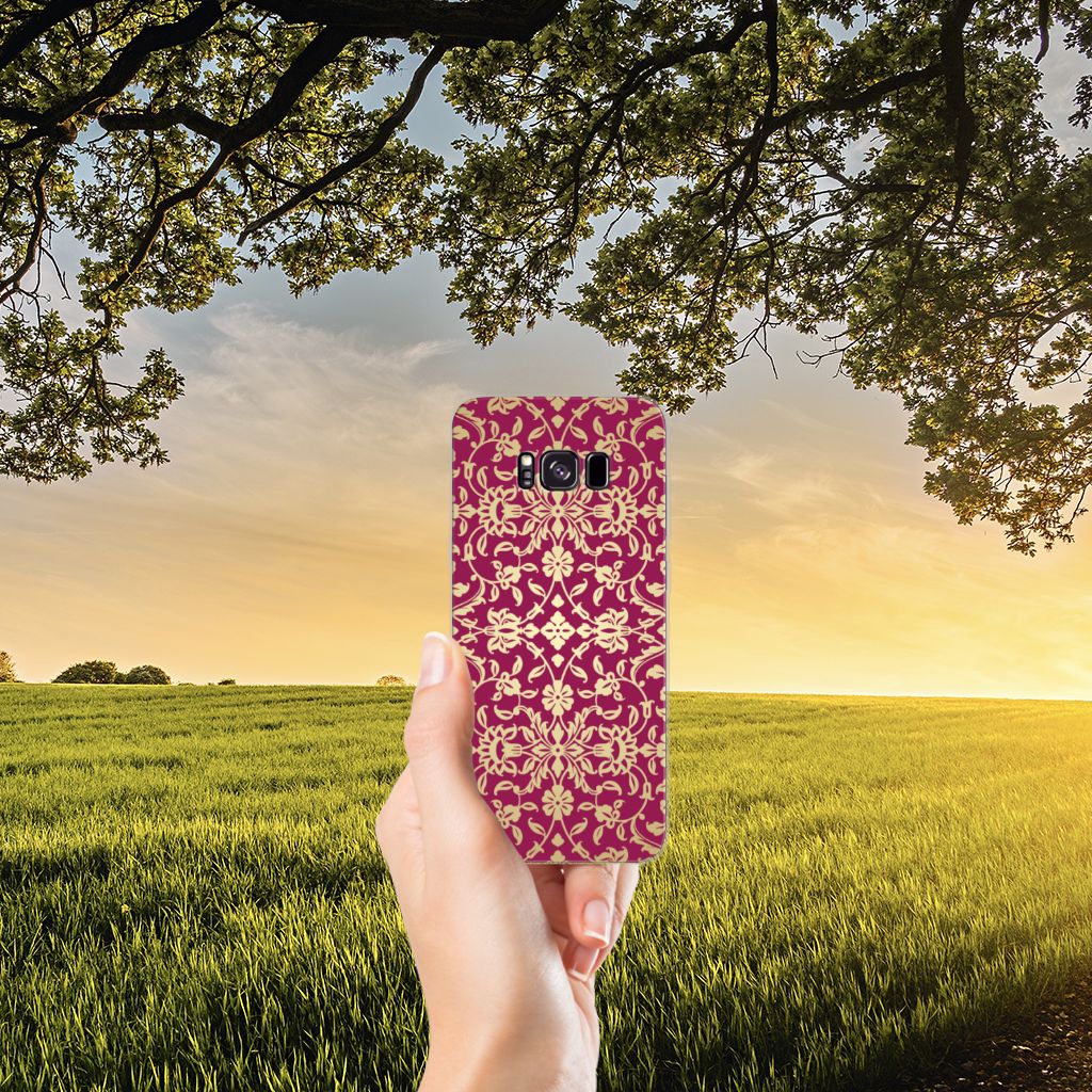 Siliconen Hoesje Samsung Galaxy S8 Plus Barok Pink