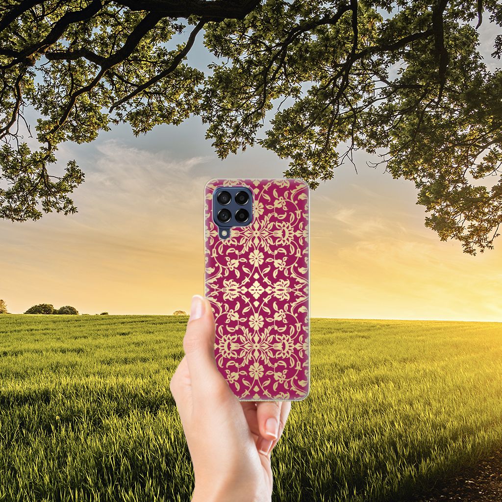 Siliconen Hoesje Samsung Galaxy M53 Barok Pink