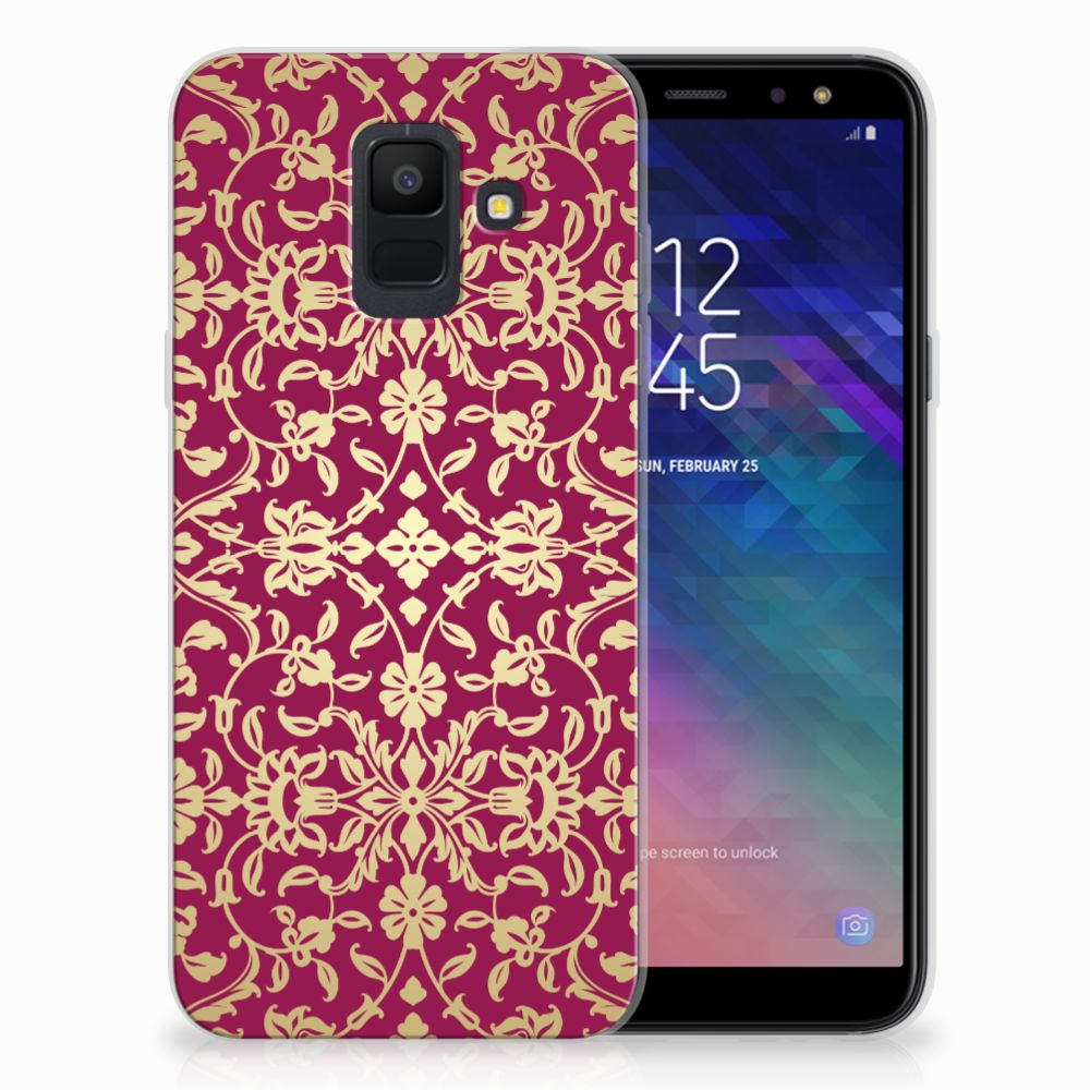 Siliconen Hoesje Samsung Galaxy A6 (2018) Barok Pink