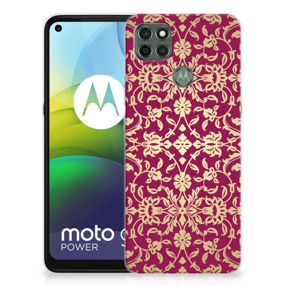 Siliconen Hoesje Motorola Moto G9 Power Barok Pink