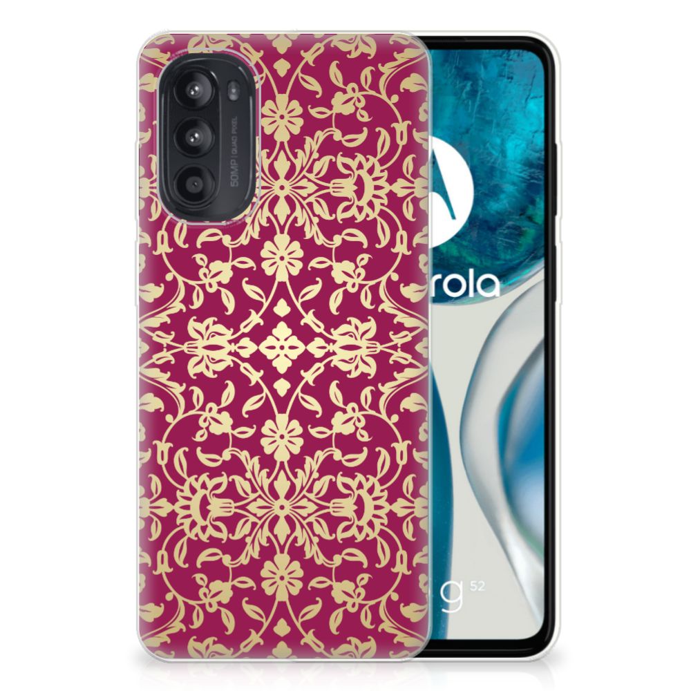 Siliconen Hoesje Motorola Moto G52/G82 Barok Pink